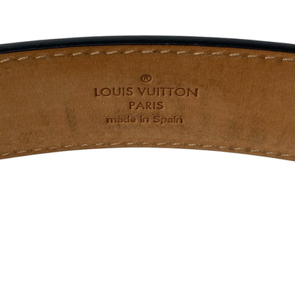 Louis Vuitton Belt Ceinture Leather Black Brown — view 7