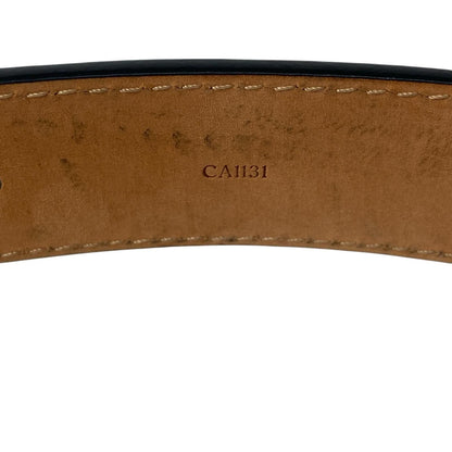Louis Vuitton Belt Ceinture Leather Black Brown — view 8