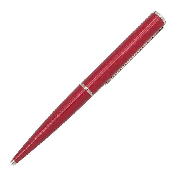 Louis Vuitton Ballpoint Pen Jet Rack Monogram Pattern Metal Red Silver Twist