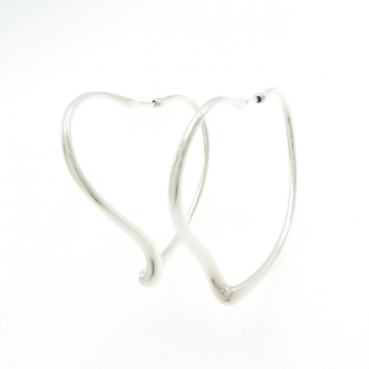 Tiffany & Co Open Heart Hoop Earrings — view 2