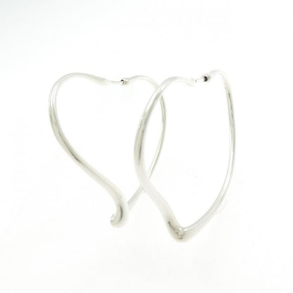 Tiffany & Co Open Heart Hoop Earrings — view 2