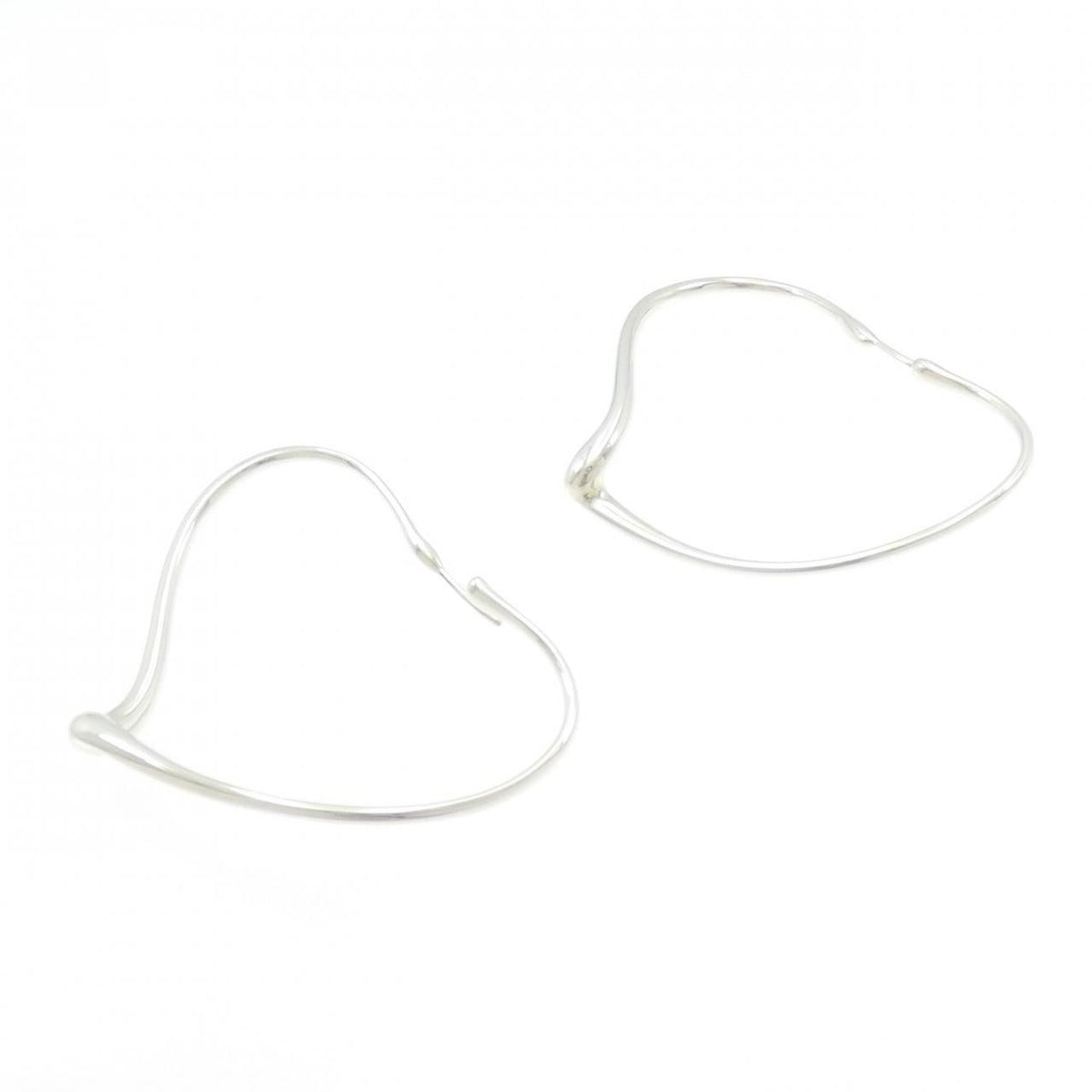 Tiffany & Co Open Heart Hoop Earrings — view 3