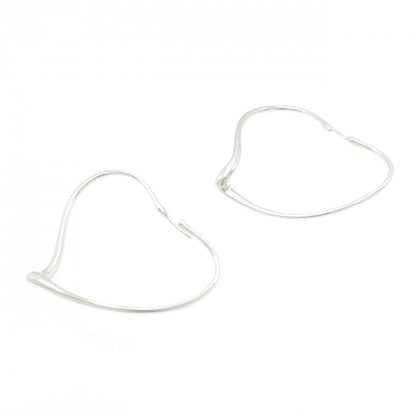 Tiffany & Co Open Heart Hoop Earrings — view 3