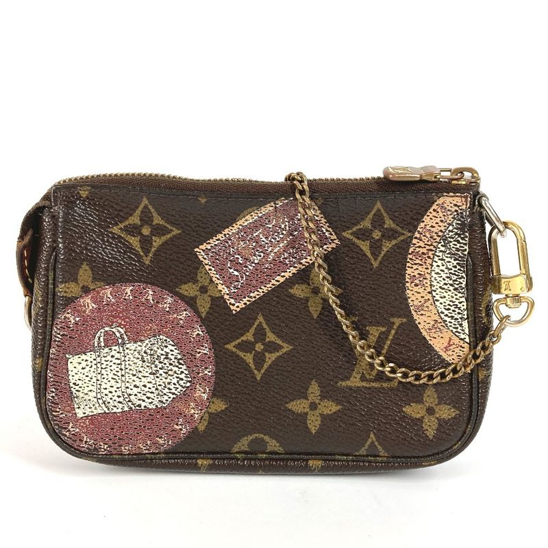 Louis Vuitton Shoulder Bag Mini Pochette Accessoire M95804 Monogram Canvas Brown