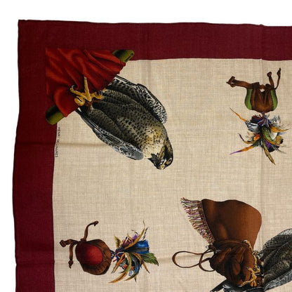 Hermes Carre 90 Chasse A Vol Falconry Scarf Bag Brand Bag Handle Cover Ribbon