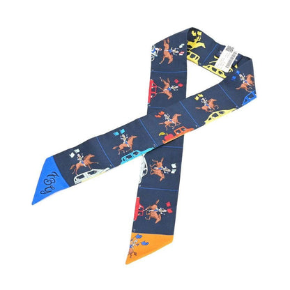 Hermes Scarf Twilly Scarves Navy