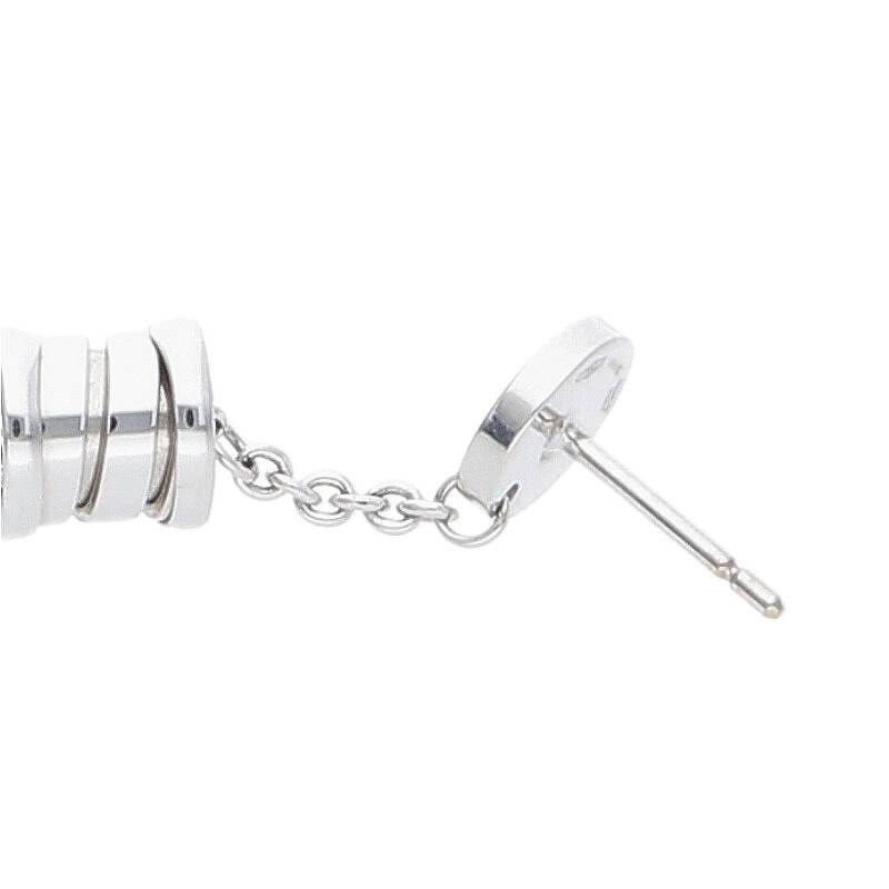 Bulgari B-zero1 Element 18K White Goldwhite Gold Blue Topaz Amethyst Earrings