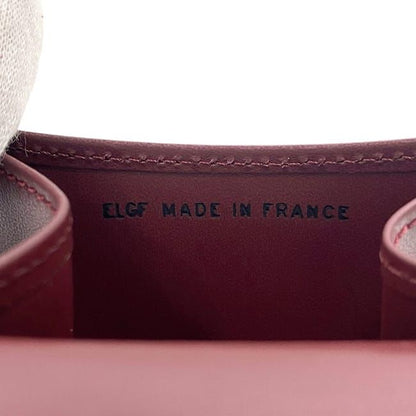 Cartier Coin Case Bordeaux Must Excellent Condition Coin Purse Leather Preowned