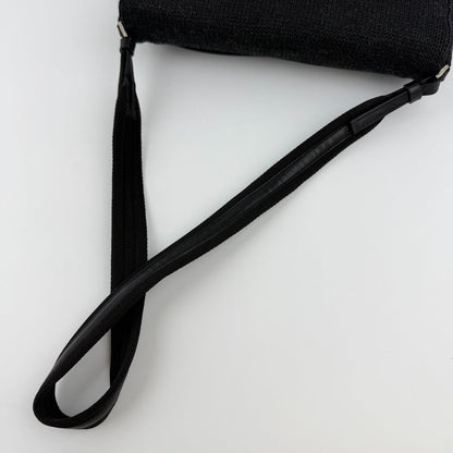 Prada Shoulder Bag Black Wool Vintage — view 15