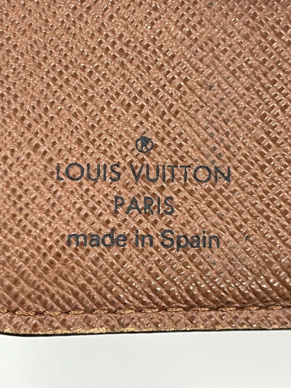 Louis Vuitton Monogram Compact Zipped Folding Wallet M61667 Brown Made In Spain