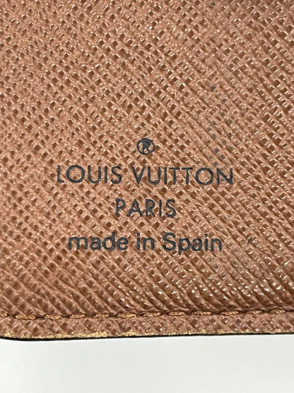 Louis Vuitton Monogram Compact Zipped Folding Wallet M61667 Brown Made In Spain