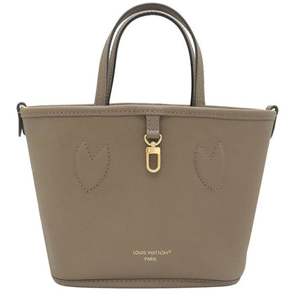 Louis Vuitton 2way Bag Neverfull Inside Out BB Monogram Canvas Grain Leather