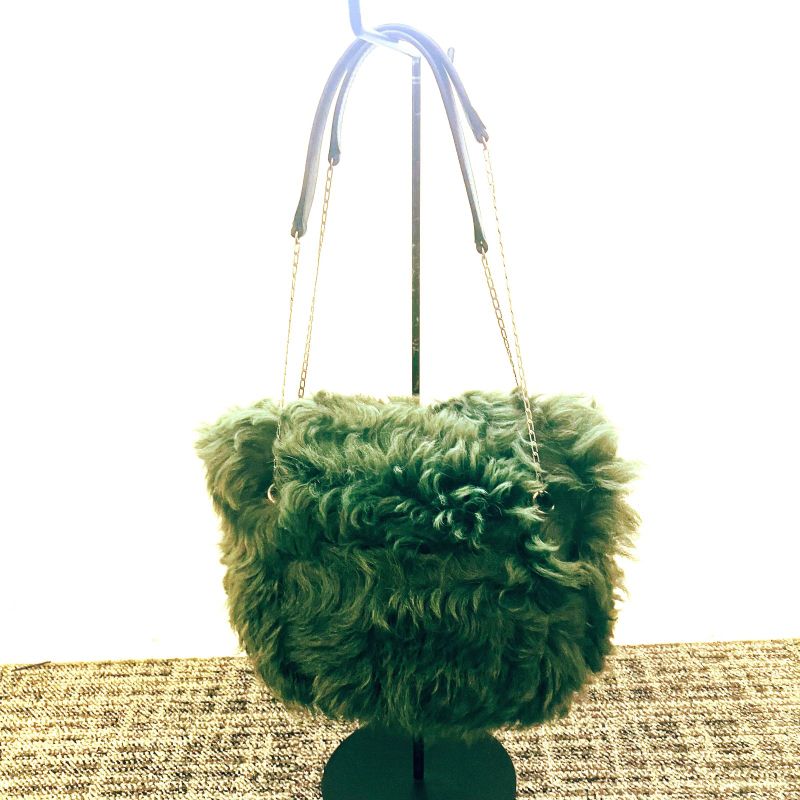 Celine Phoebe Period Fur Chain Shoulder Bag : A2112