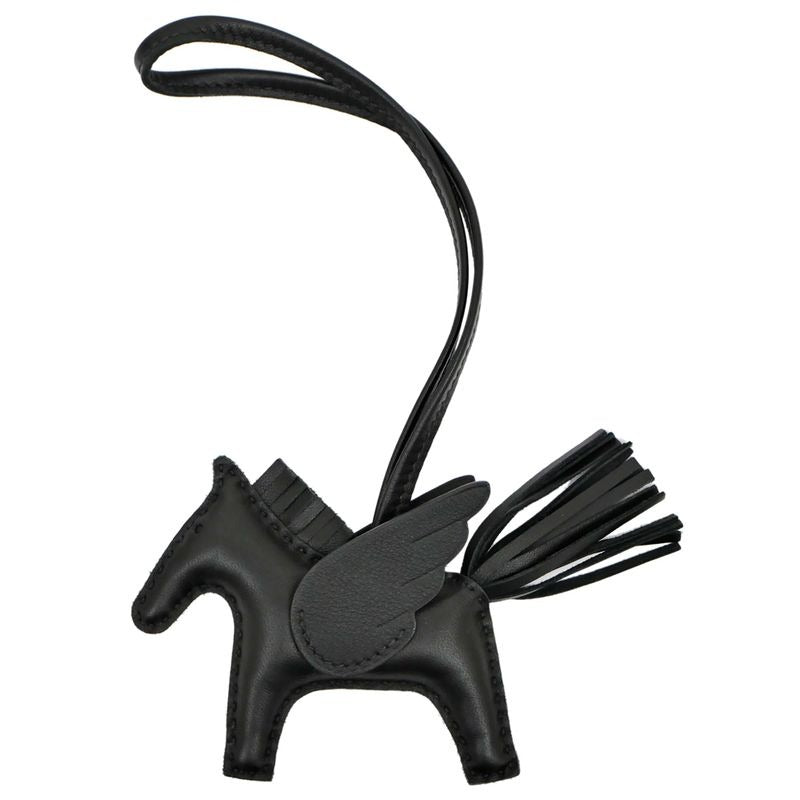 Hermes Pegase Pegasus PM So-Black Bag Charm Leather Accessories