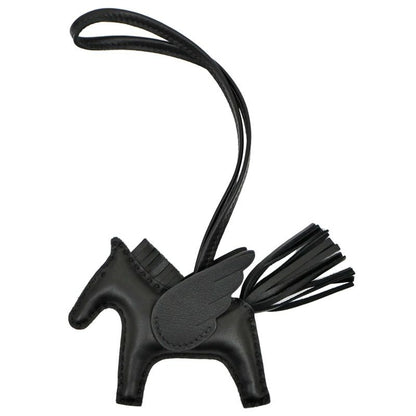 Hermes Pegase Pegasus PM So-Black Bag Charm Leather Accessories