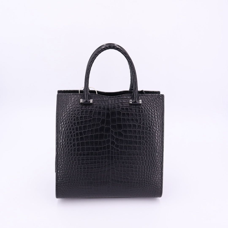 Saint Laurent Uptown Small Handbag 2way Shoulder Crossbody Tote Croc Shape