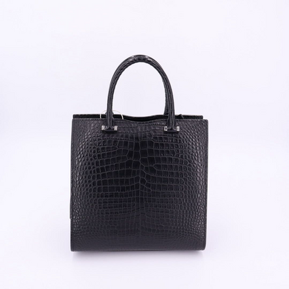 Saint Laurent Uptown Small Handbag 2way Shoulder Crossbody Tote Croc Shape