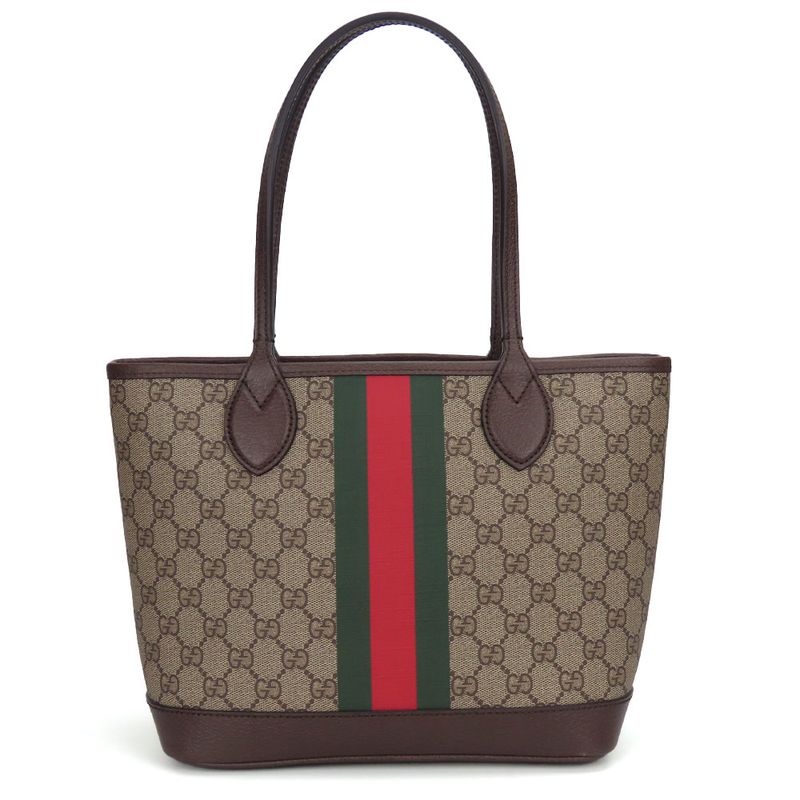 Gucci Tote Bag Ophidia 726762 Sherry Line Small Tote GG Supreme Canvas Beige