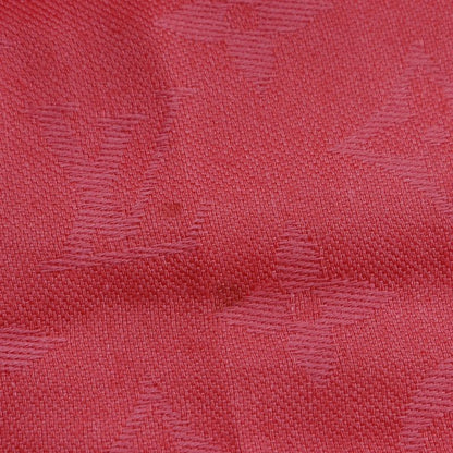 Louis Vuitton Shawl Monogram 402336 Silk And Wool Red Women's Stole