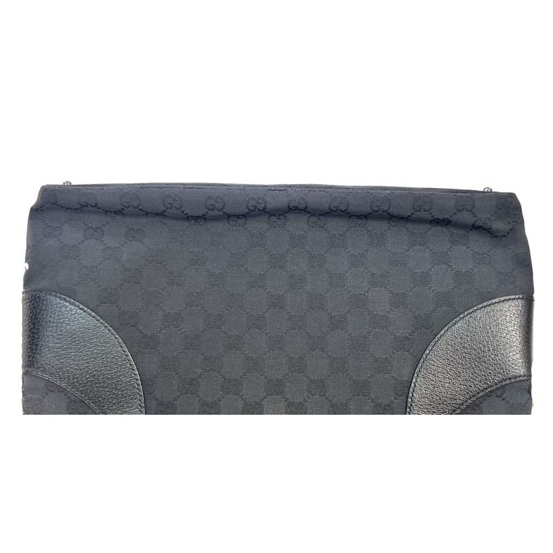 Gucci GG Pattern Tote Handbag Canvas Black 80 Bs141 — view 4