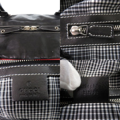 Gucci 2WAY 194458 Leather Black Shoulder Bag Black 0416 Gucci