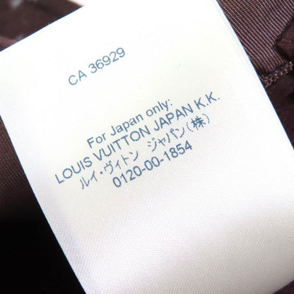 Louis Vuitton 21AW 1a90z6 Monogram Martin Girl Wool Silk Logo Button Mini Skirt