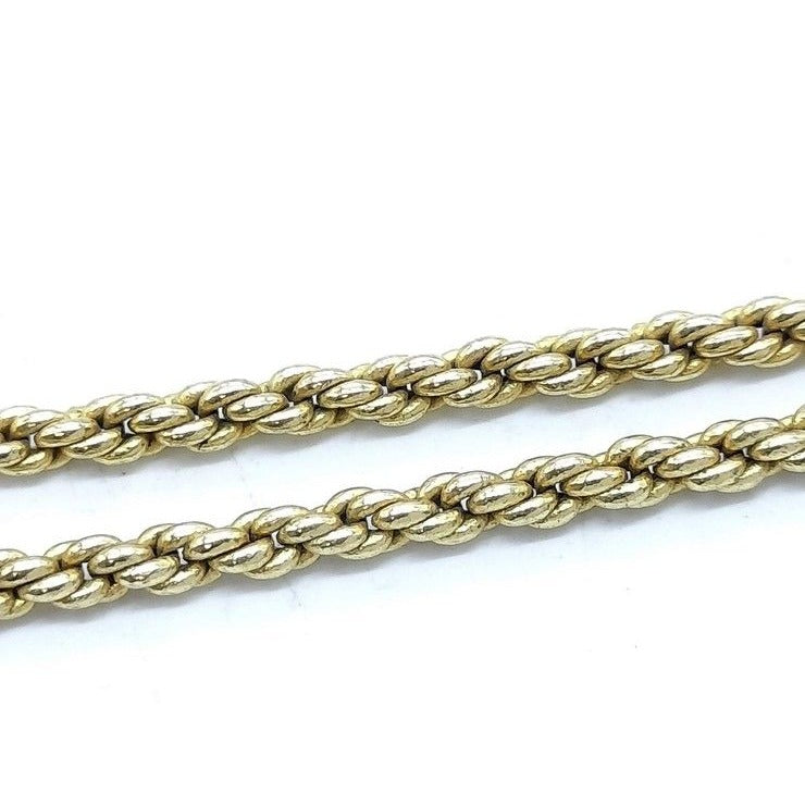 Dior Necklace Emblem Logo Gold Metal — view 8