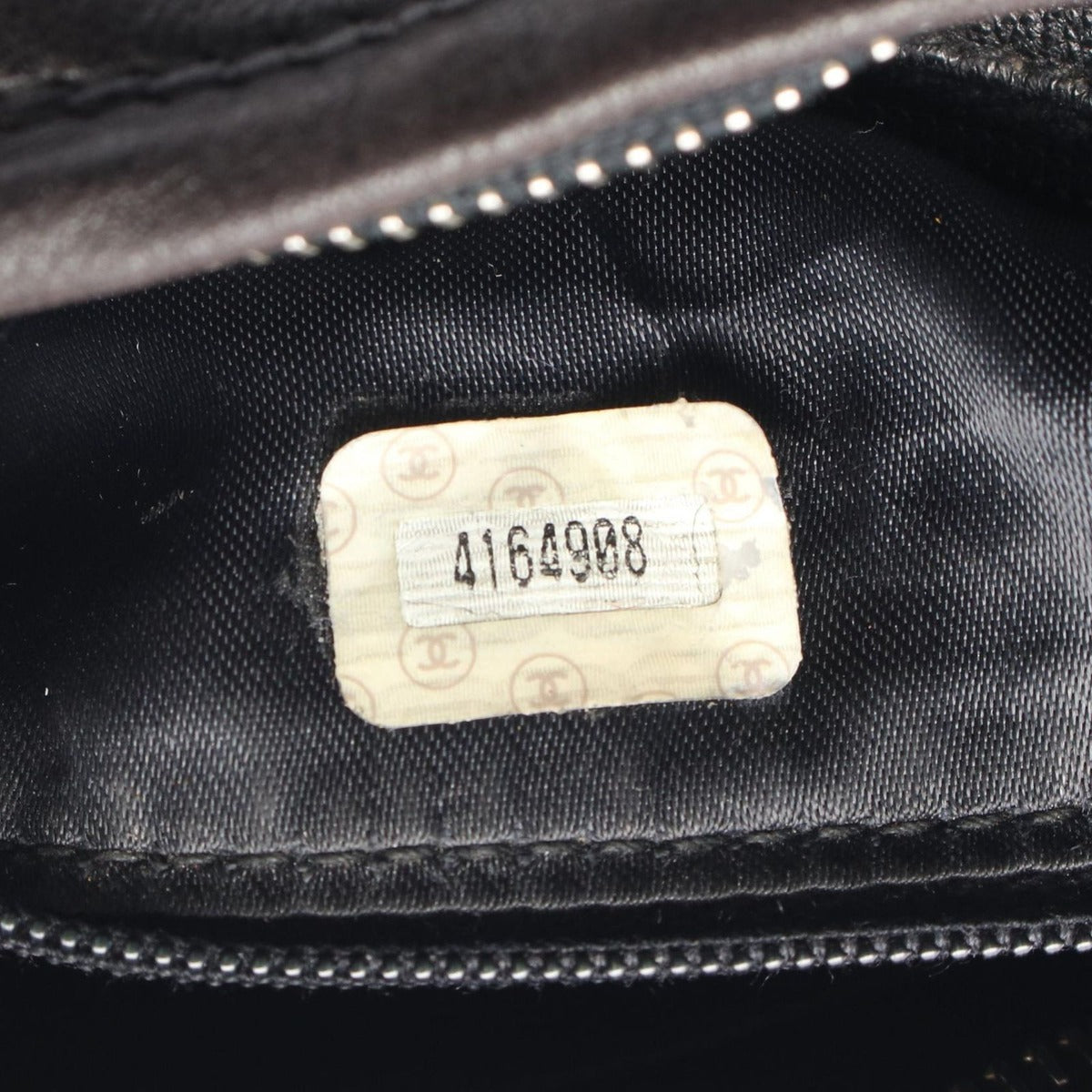 Chanel Shoulder Bag Triple CC Logo Black Lambskin Coco Fringe Mini — view 5