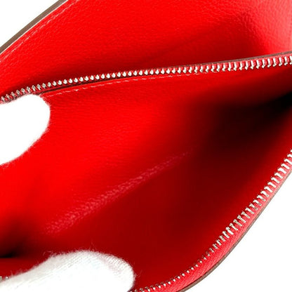 Hermes Notebook Cover Notebook Pad "EA Zip" PM Evercolor Rouge Ladieu Red