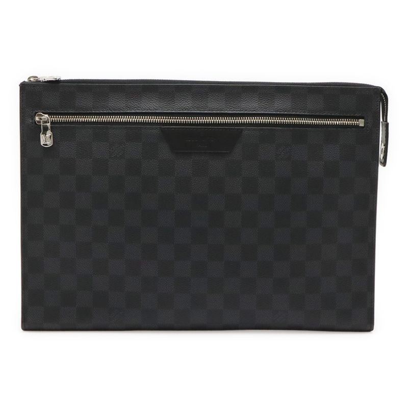 Louis Vuitton Damier Graphite Pochette 24 H Second Bag Clutch
