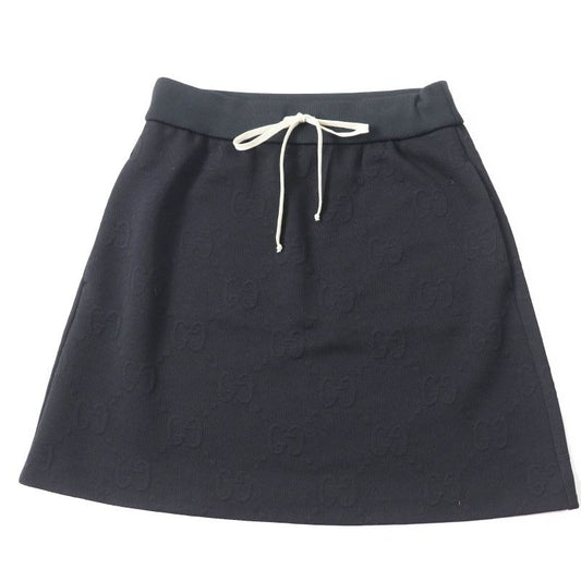 Gucci GG Pattern Jersey Jacquard Skirt Black