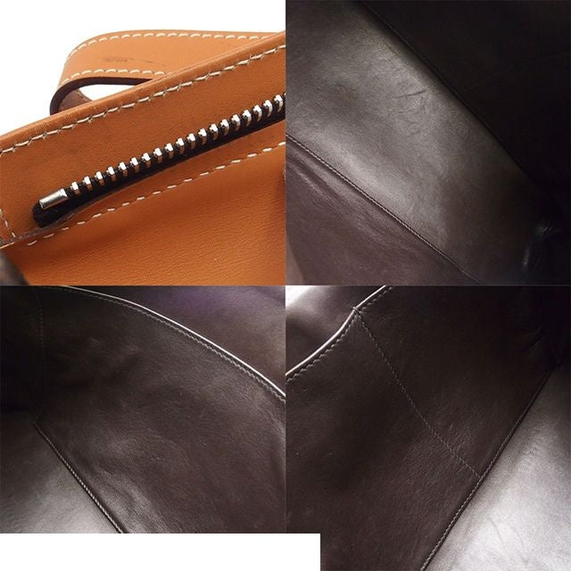 Hermes Yo Ebeine Natural Silver Buffalo Skipper Chamonix Crinoline Shoulder Bag — view 7