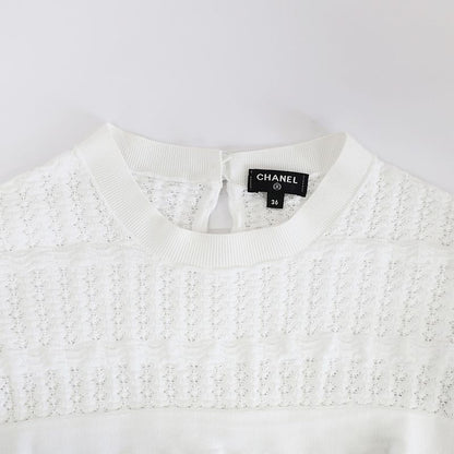 Chanel Blouse Cut And Sew - Long Sleeve Frill Lace P58603k07666 White