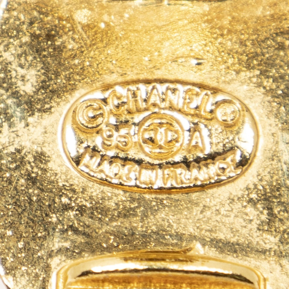 Chanel CC Logo Clip Type Earrings Gold Plated — view 3