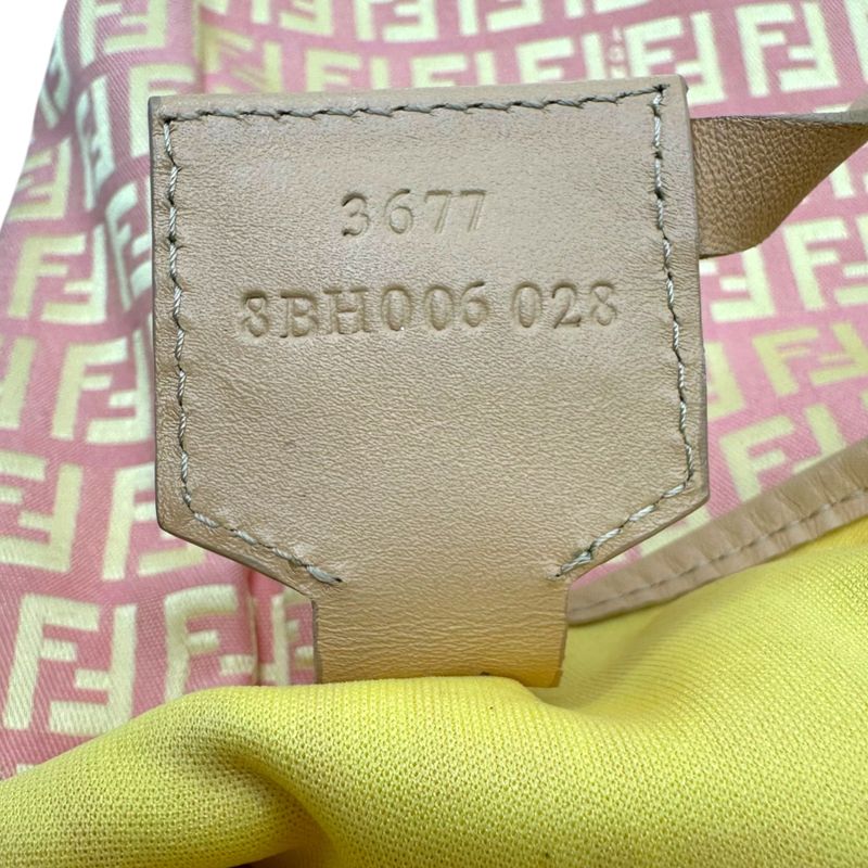 Fendi Zucchini Pattern Tote Bag with Mini Pouch Zucchini Pattern Mini Pouch