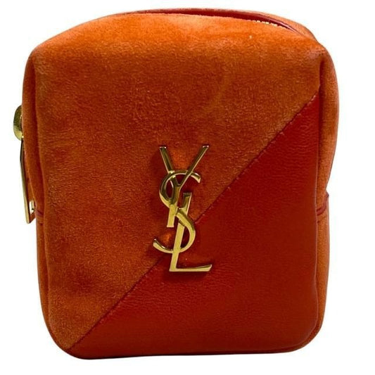 Yves Saint Laurent Pouch Small Mini Cube Charm Logo