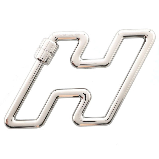 Hermes Key Ring Holder H Logo Silver Accessories Small Items