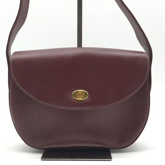 Cartier Must Line Shoulder Bag Crossbody Gold Leather