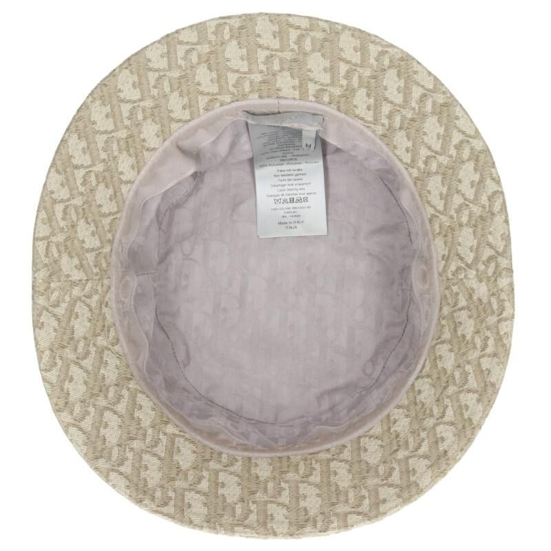 Dior 293c906j5763 Oblique Allover Bucket Hat With Rollers Men's M