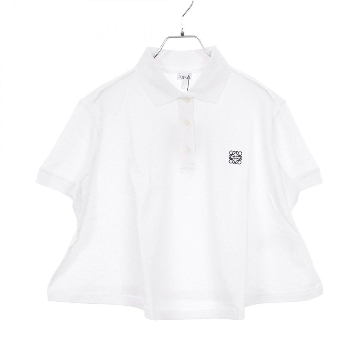 Loewe Polo Shirt Anagram Cotton Pique White