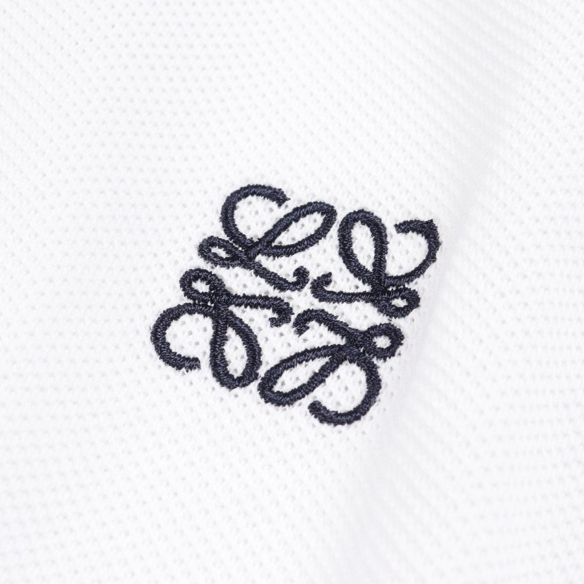 Loewe Polo Shirt Anagram Cotton Pique White — view 5