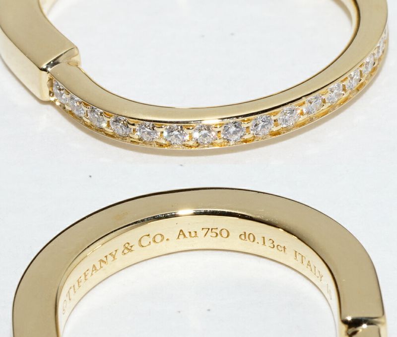 Tiffany & Co Ring 18K Yellow Gold Diamond 013ct Rock Ring