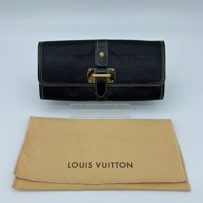 Louis Vuitton Suhali Portefeuille le Favori Wallet Fold Noir Black