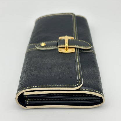 Louis Vuitton Suhali Portefeuille le Favori Wallet Fold Noir Black — view 6