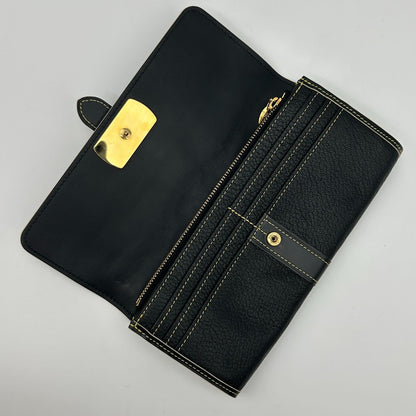 Louis Vuitton Suhali Portefeuille le Favori Wallet Fold Noir Black — view 8