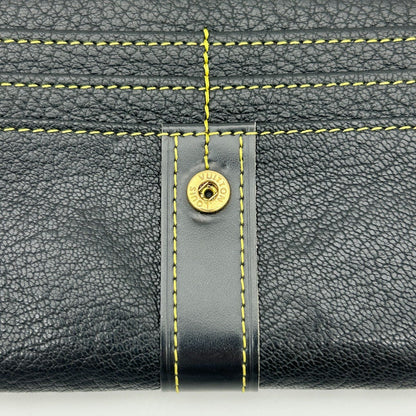 Louis Vuitton Suhali Portefeuille le Favori Wallet Fold Noir Black — view 9