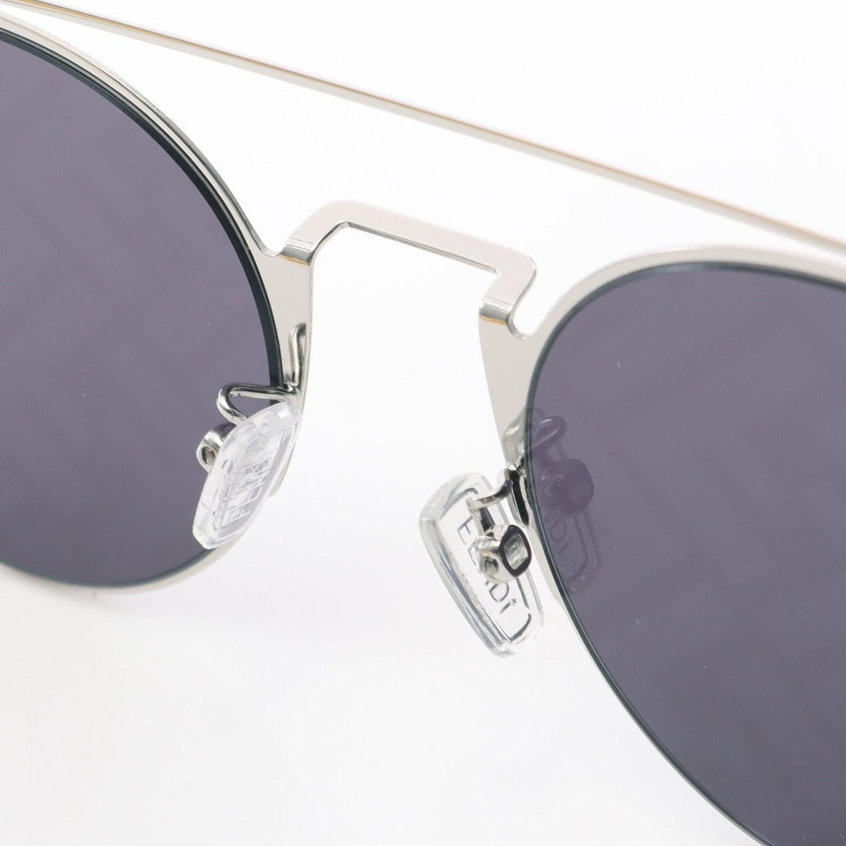 Fendi Sunglasses FF Pattern Silver Brown — view 6