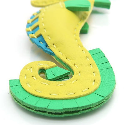 Hermes Ipo Bag Charm Seahorse Anyomilo Lime Vert Comic Blue Tech B Stamp