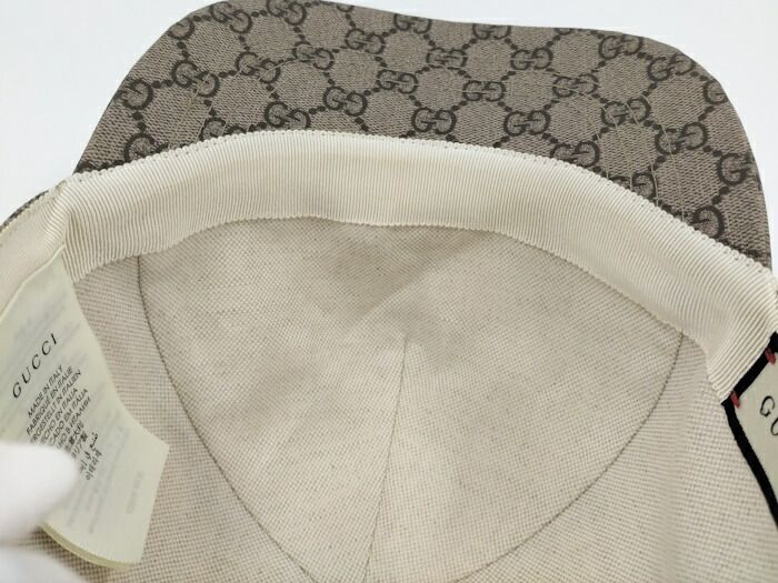 Gucci Baseball Cap GG Supreme Canvas GG Apple Beige 628446