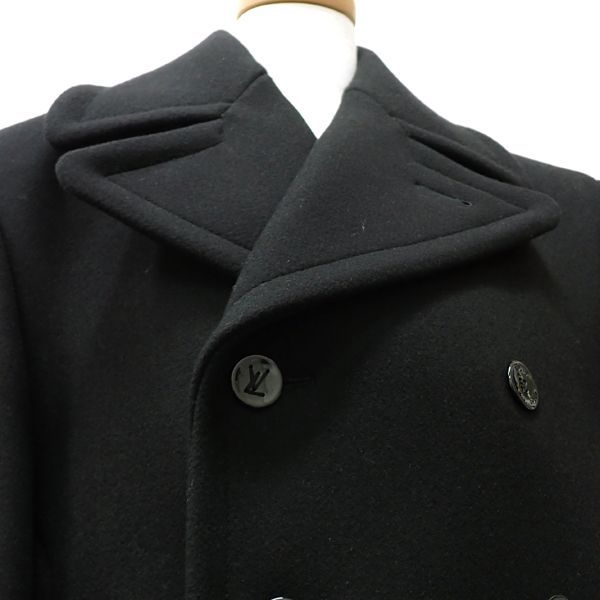 Louis Vuitton Technical Wool Pea Coat 1a8wql Men's #44 Double Breasted P Coat